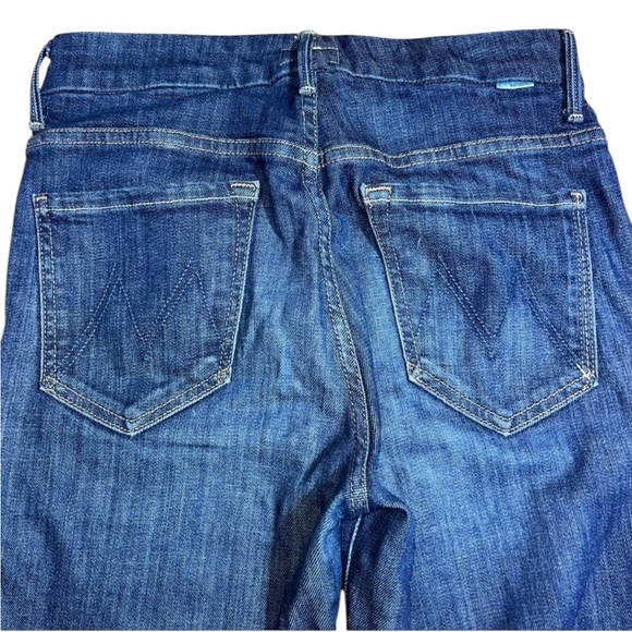 MOTHER High Waisted Looker Skinny Clean Sweep Dark Wash Jeans Size 27 - Picture 8 of 15
